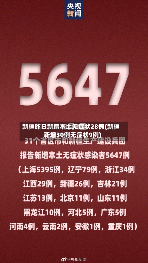 新疆昨日新增本土无症状28例(新疆新增30例无症状9例)-第2张图片