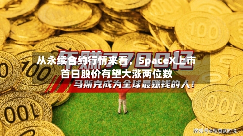 从永续合约行情来看，SpaceX上市首日股价有望大涨两位数