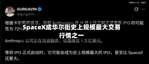 SpaceX成华尔街史上规模最大交易行情之一-第3张图片
