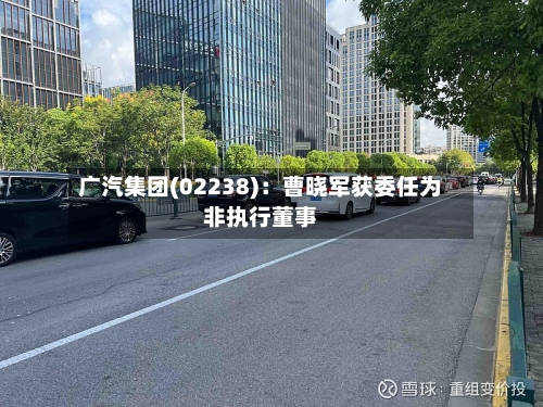广汽集团(02238)：曹晓军获委任为非执行董事-第2张图片
