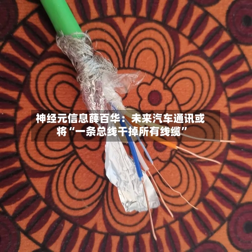 神经元信息薛百华：未来汽车通讯或将“一条总线干掉所有线缆	”-第2张图片