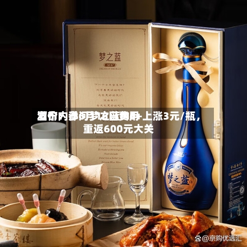 酒价内参6月16日费用发布：洋河梦之蓝M6+上涨3元/瓶，重返600元大关-第3张图片