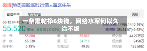 一条黑帖挣6块钱，网络水军何以久治不绝-第2张图片