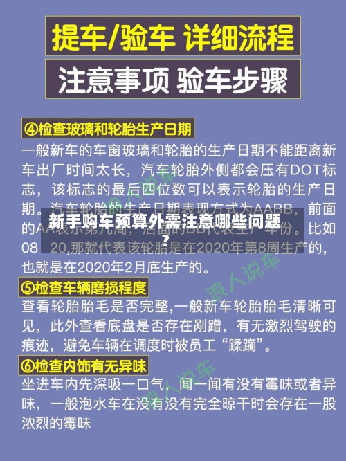 新手购车预算外需注意哪些问题？