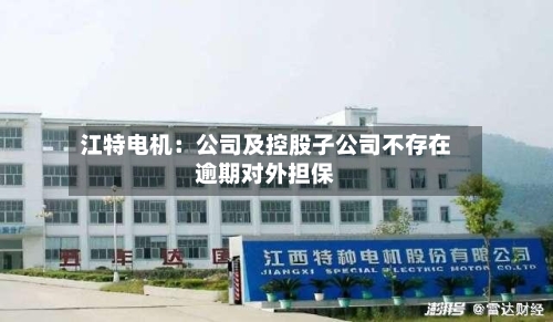 江特电机：公司及控股子公司不存在逾期对外担保-第2张图片