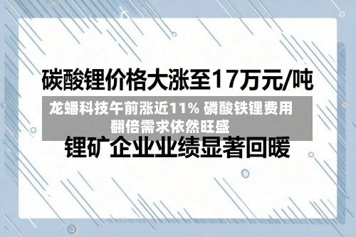 龙蟠科技午前涨近11% 磷酸铁锂费用翻倍需求依然旺盛-第2张图片