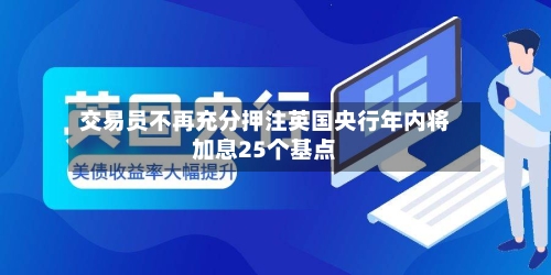 交易员不再充分押注英国央行年内将加息25个基点