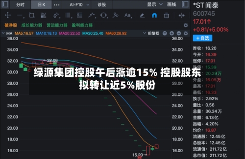 绿源集团控股午后涨逾15% 控股股东拟转让近5%股份