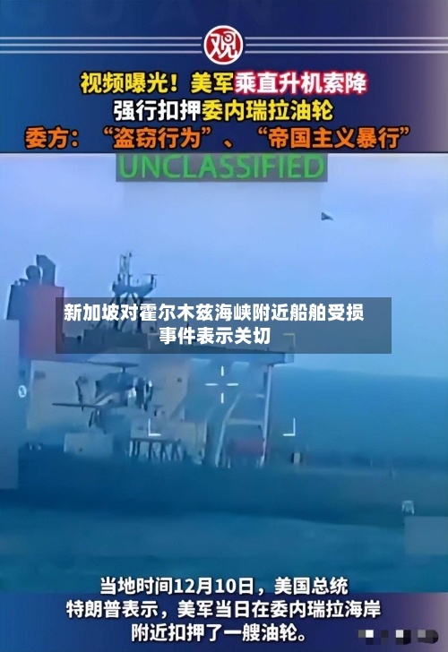 新加坡对霍尔木兹海峡附近船舶受损事件表示关切-第2张图片