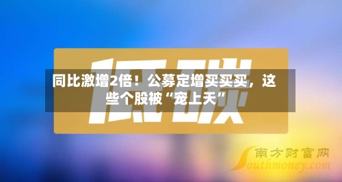 同比激增2倍！公募定增买买买	，这些个股被“宠上天	”-第2张图片