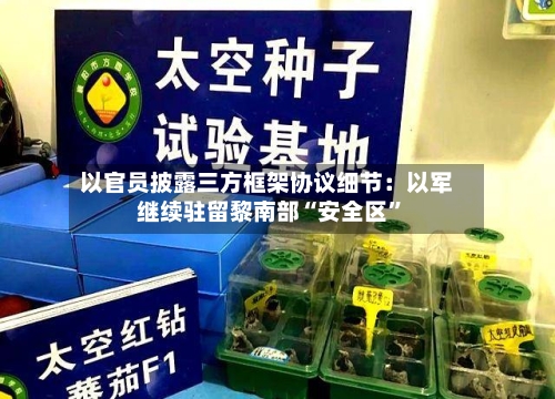 以官员披露三方框架协议细节：以军继续驻留黎南部“安全区”-第2张图片