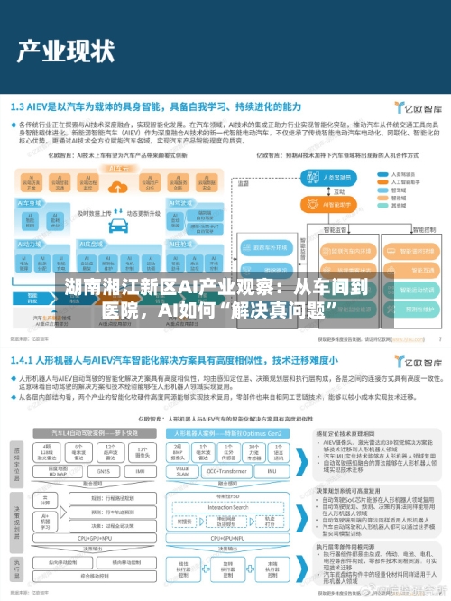 湖南湘江新区AI产业观察：从车间到医院，AI如何“解决真问题”-第1张图片