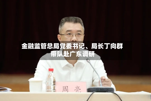 金融监管总局党委书记、局长丁向群带队赴广东调研