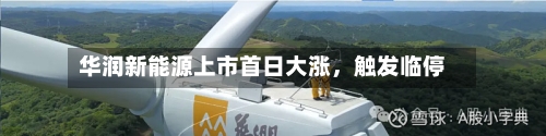 华润新能源上市首日大涨，触发临停-第2张图片