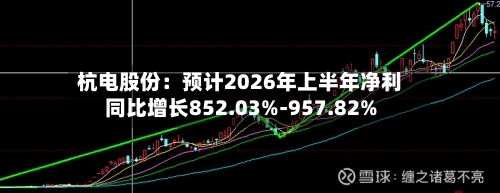 杭电股份：预计2026年上半年净利同比增长852.03%-957.82%-第2张图片