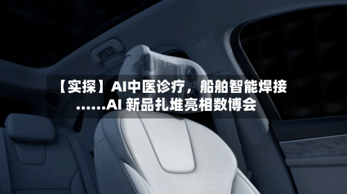 【实探】AI中医诊疗	，船舶智能焊接……AI 新品扎堆亮相数博会-第2张图片