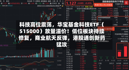 科技高位震荡，华宝基金科技ETF（515000）放量溢价！低位板块持续修复，商业航天反弹，港股通创新药猛攻
